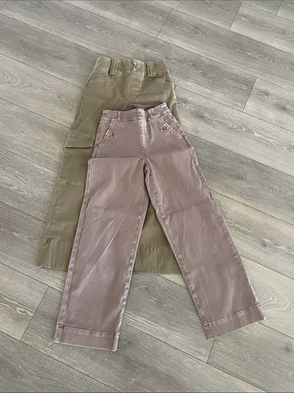 Spanx pants bundle-olive and taupe
